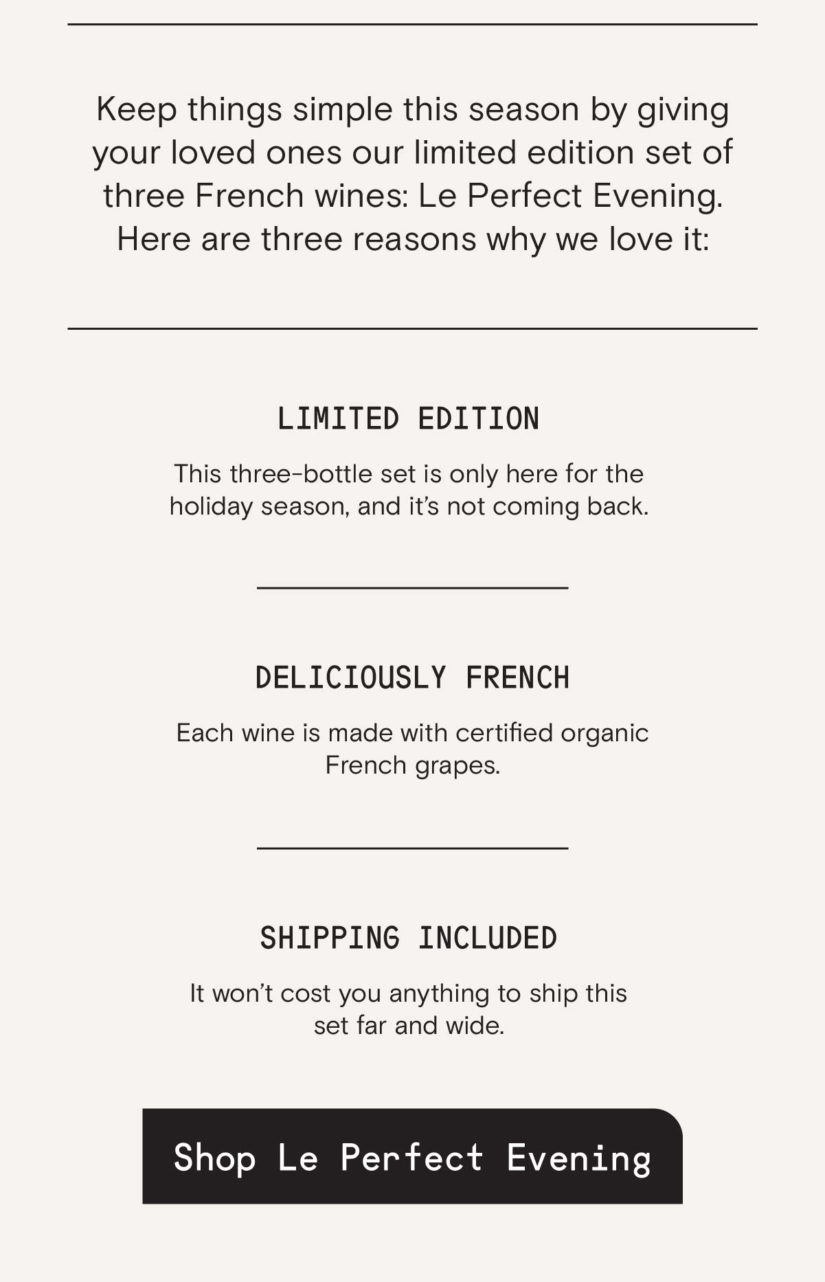 Limited Edition Wine