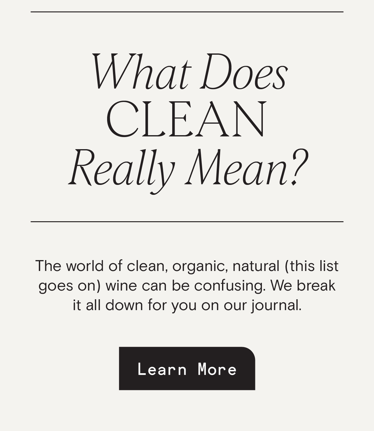 Clean Wine 101